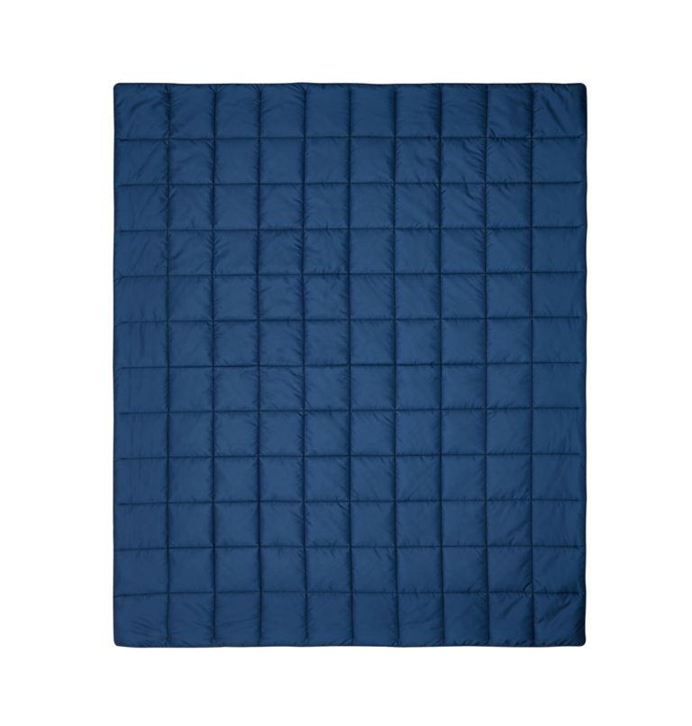 Packable Down Alt Throw, Color: BEACHED COLL. NAVY, image 4