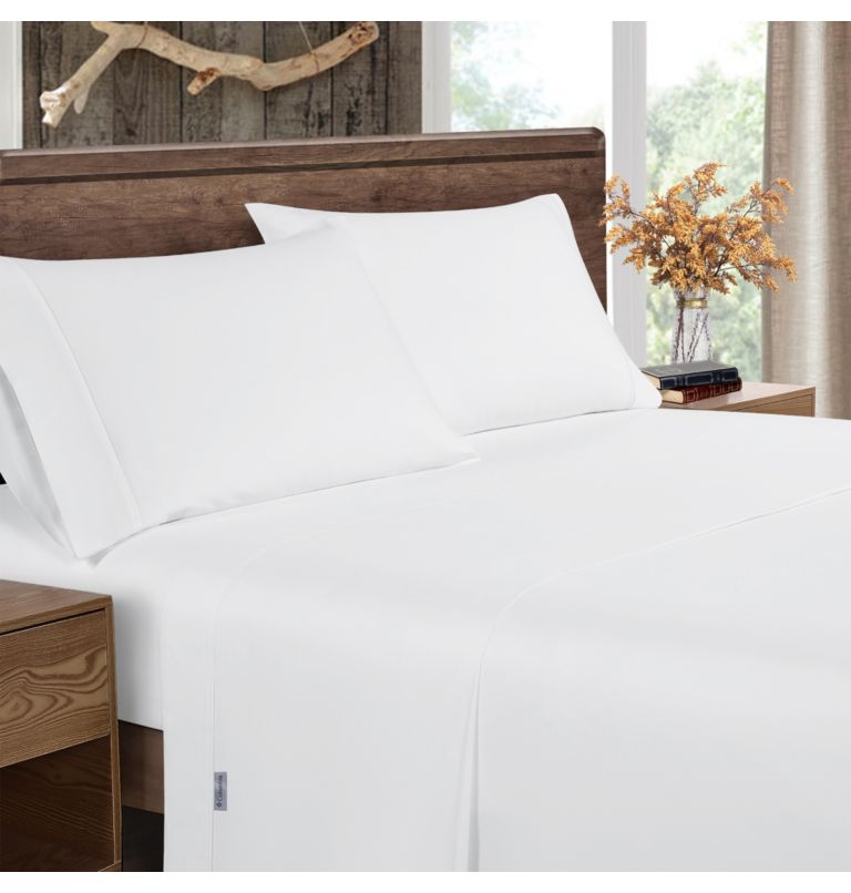 Omni-Wick Cotton Percale Sheet Set - Queen, Color: White, image 5