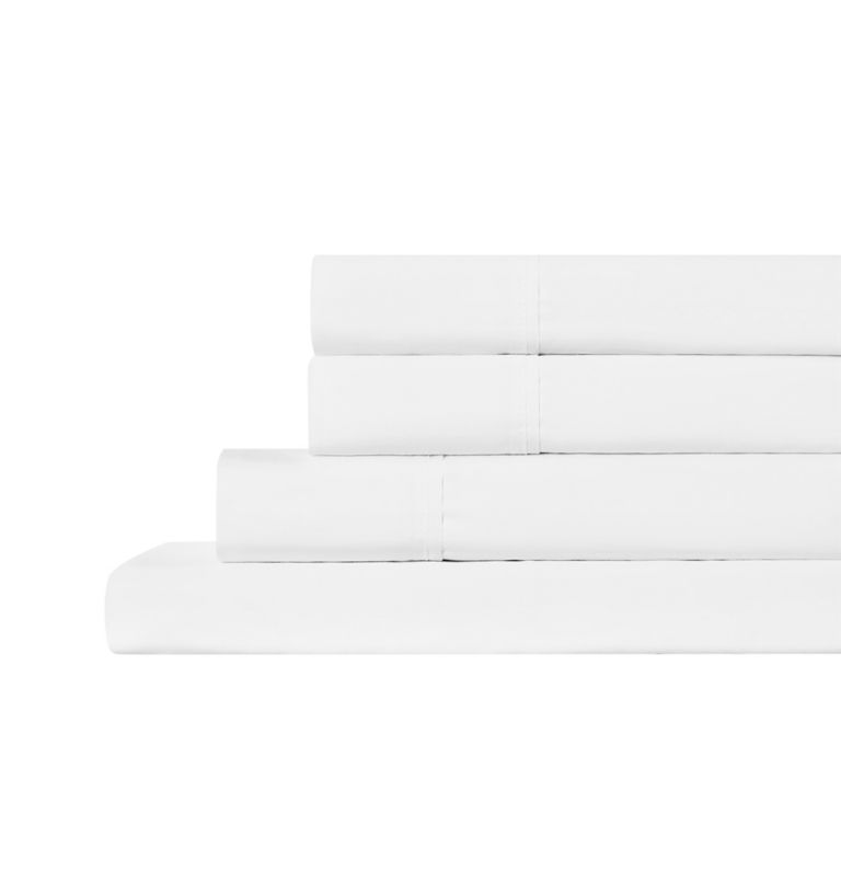 Omni-Wick Cotton Percale Sheet Set - Queen, Color: White, image 1