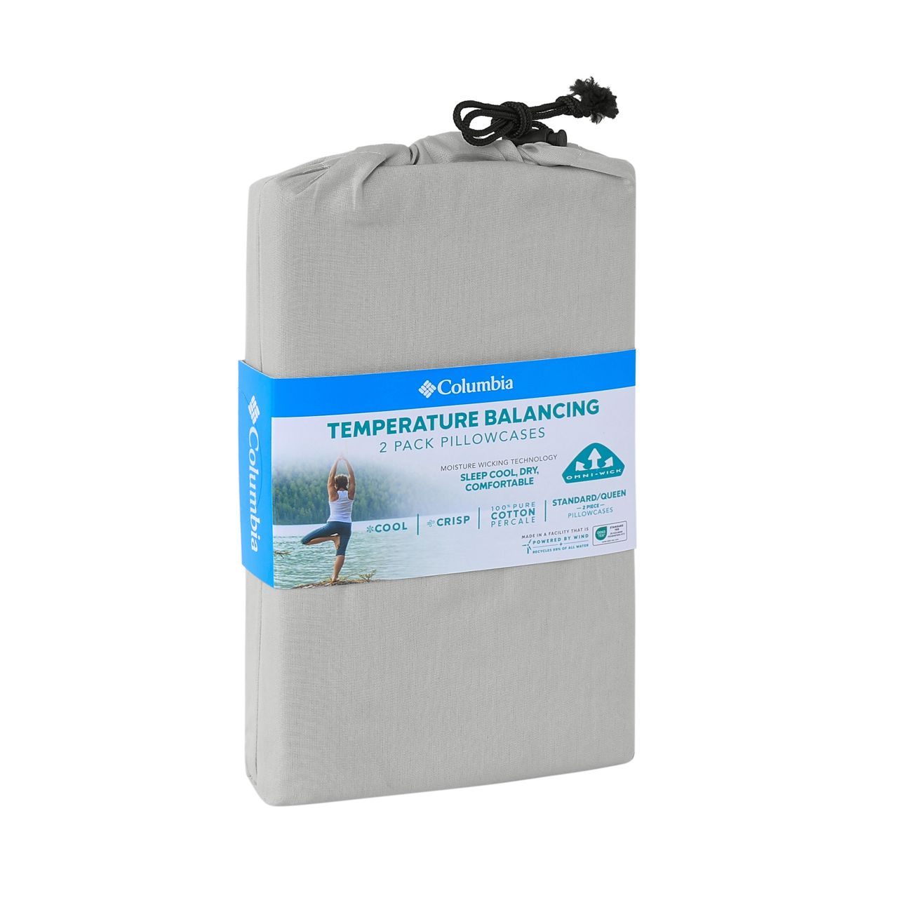 Omni-Wick™ Cotton Percale Pillowcase - Standard 2