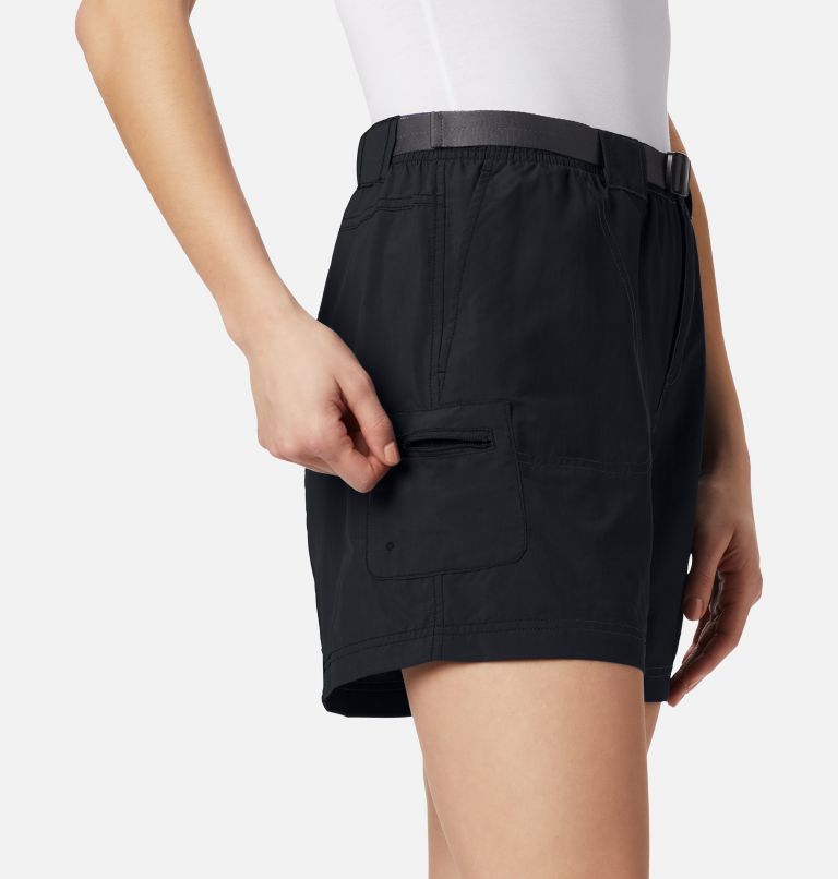 Thumbnail: Women's Sandy River Cargo Shorts, Color: Black, image 3