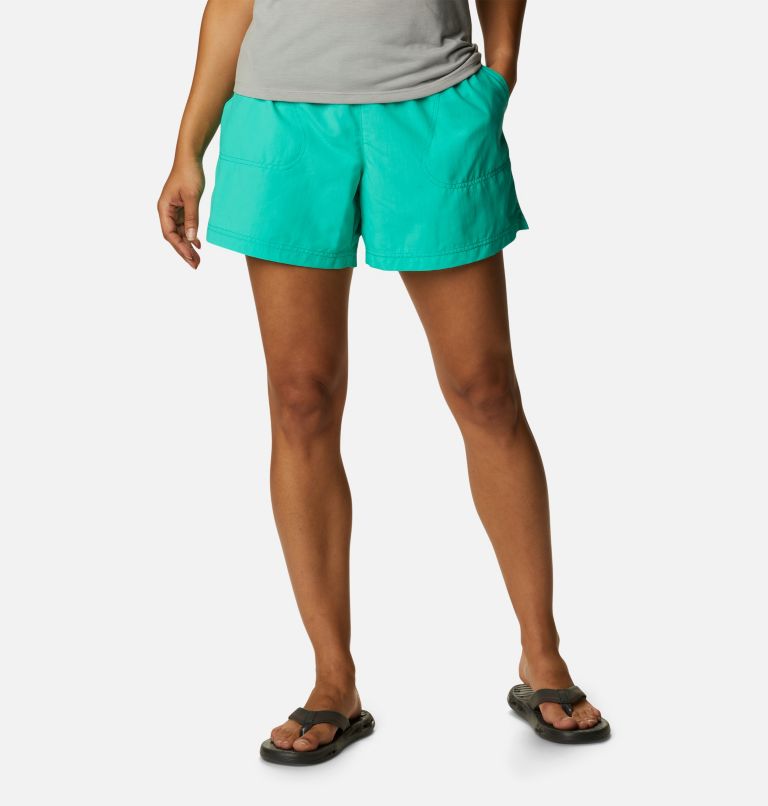 Women's Sandy River Shorts, Color: Electric Turquoise, image 1