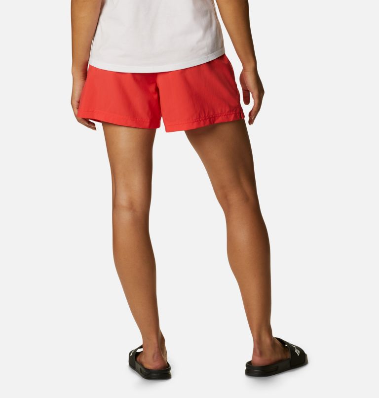 Women's Sandy River Shorts, Color: Red Hibiscus