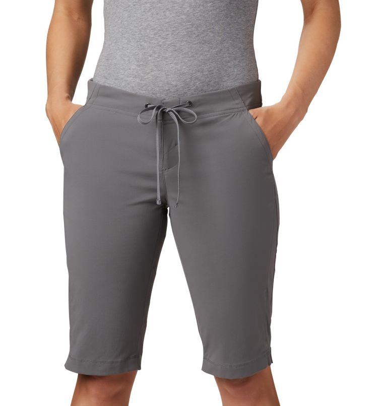 Women's Anytime Outdoor Long Shorts, Color: City Grey, image 3
