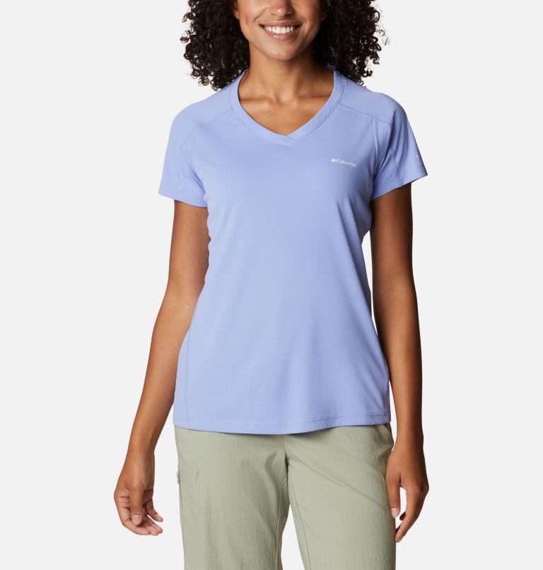 Thumbnail: Women's Zero Rules Short Sleeve Shirt, Color: Serenity, image 1