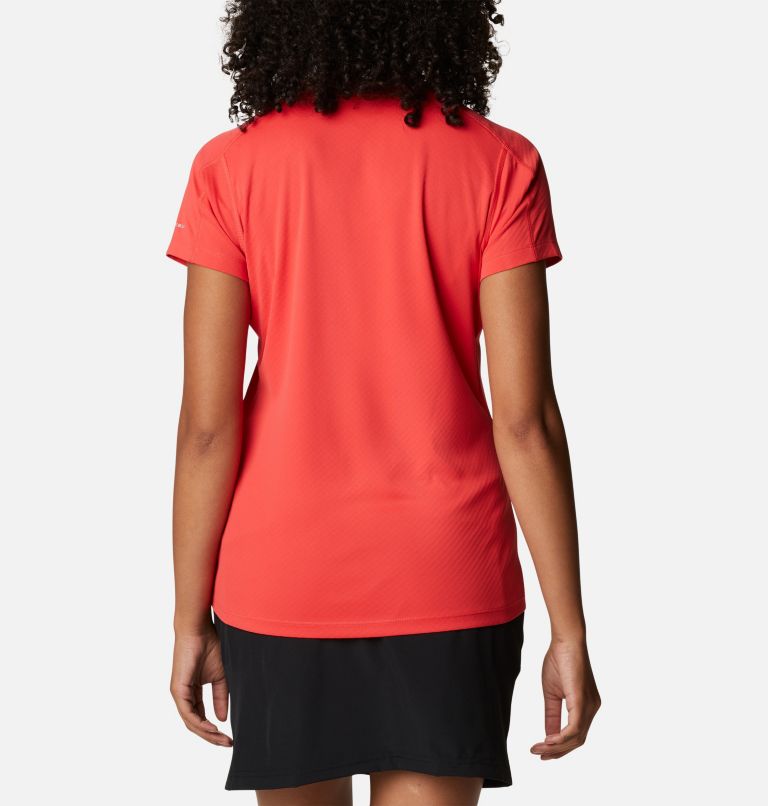 Thumbnail: Women's Zero Rules Technical T-Shirt, Color: Red Hibiscus, image 2