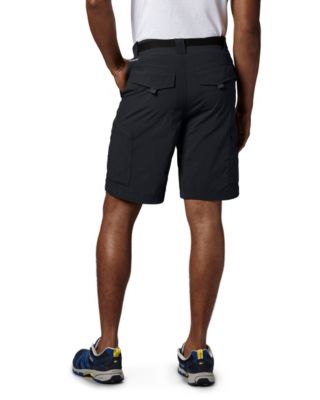 mens long black cargo shorts