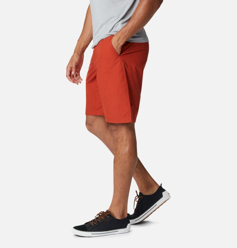 Men's Washed Out Shorts, Color: Dark Sienna