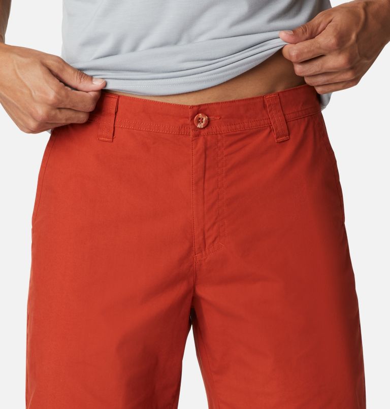 Men's Washed Out Shorts, Color: Dark Sienna