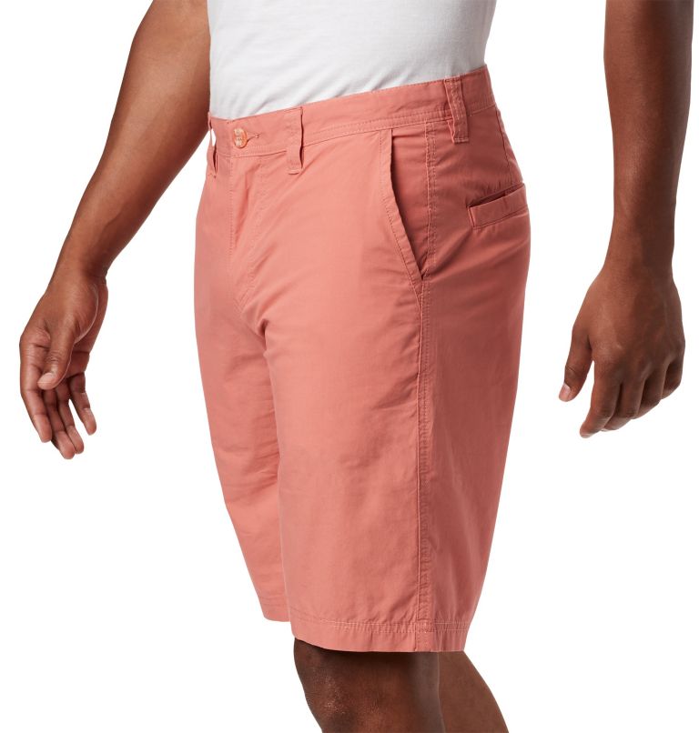 Thumbnail: Men's Washed Out Shorts, Color: Dark Coral, image 5