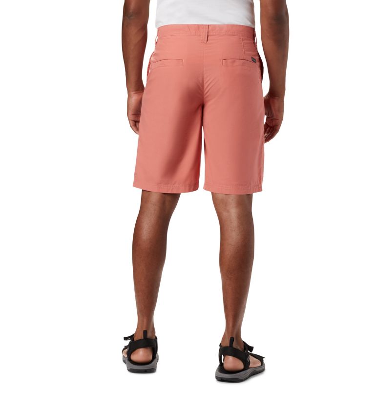 Men's Washed Out Shorts, Color: Dark Coral, image 2