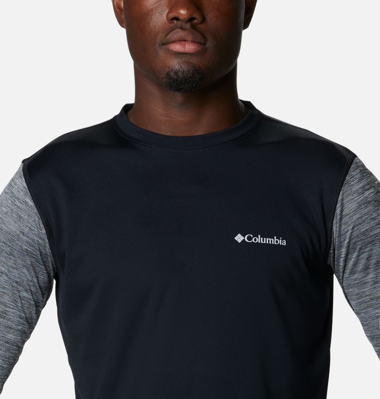 Thumbnail: Men's ZERO Rules Technical Long Sleeve Shirt, Color: Black, Black Heather, image 4