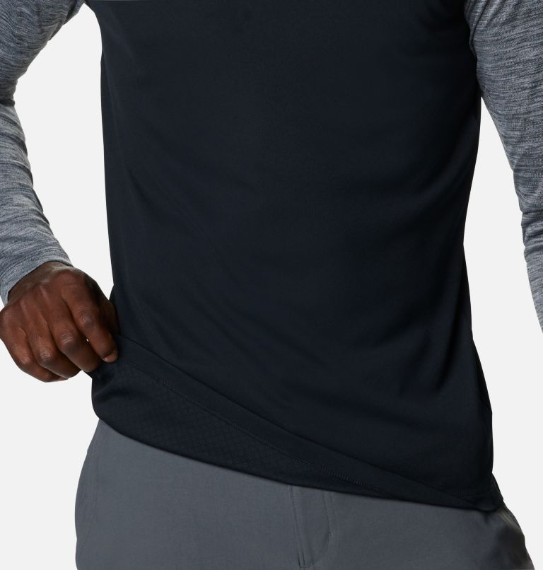 Thumbnail: Men's ZERO Rules Technical Long Sleeve Shirt, Color: Black, Black Heather, image 5