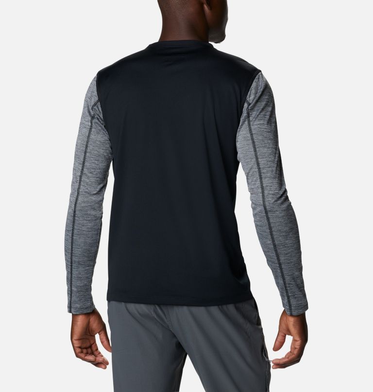 Thumbnail: Men's ZERO Rules Technical Long Sleeve Shirt, Color: Black, Black Heather, image 2