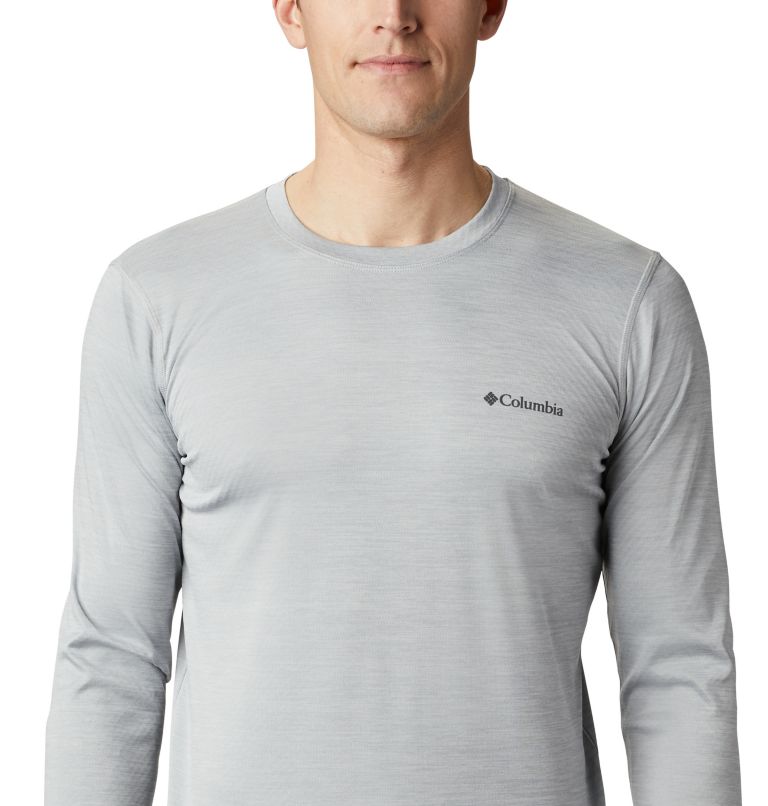 T-shirt à manches longues Zero Rules pour homme, Color: Columbia Grey Heather