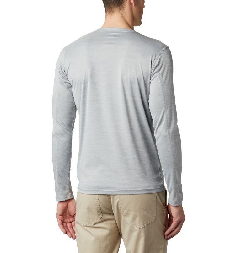 Men's ZERO Rules Long Sleeve Shirt, Color: Columbia Grey Heather, image 2