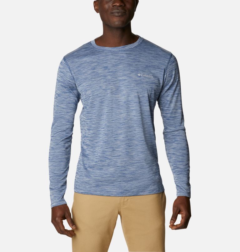 Men's ZERO Rules Technical Long Sleeve Shirt, Color: Carbon Heather, image 1