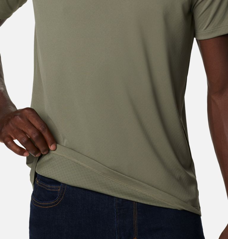 Thumbnail: Men's Zero Rules Short Sleeve Shirt - Active Fit, Color: Stone Green, image 5