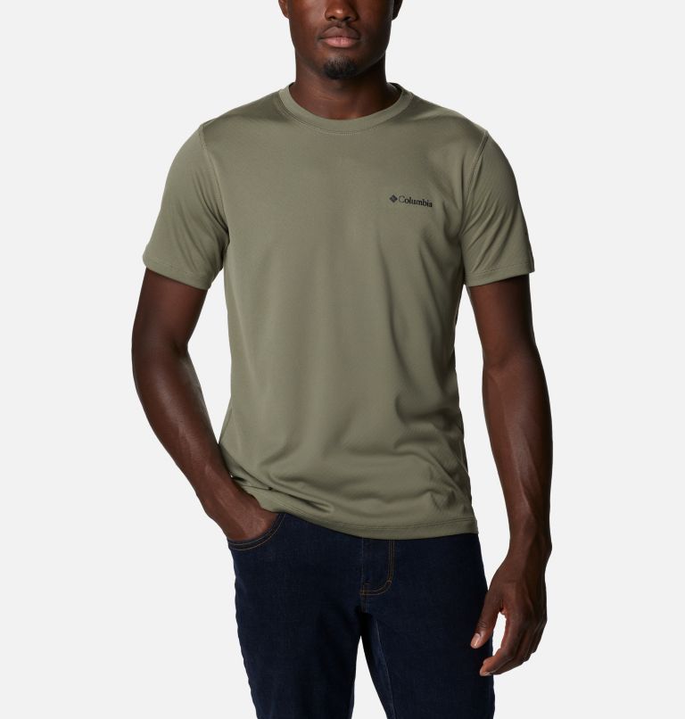 Thumbnail: Men's Zero Rules Short Sleeve Shirt - Active Fit, Color: Stone Green, image 1
