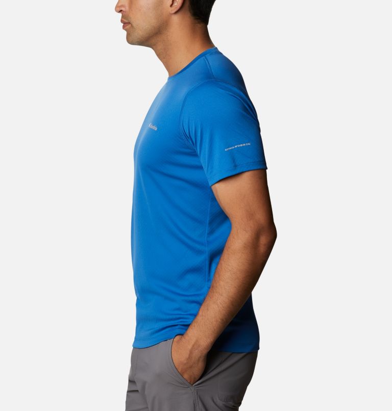 Thumbnail: Men's Zero Rules Short Sleeve Shirt - Active Fit, Color: Bright Indigo, image 3