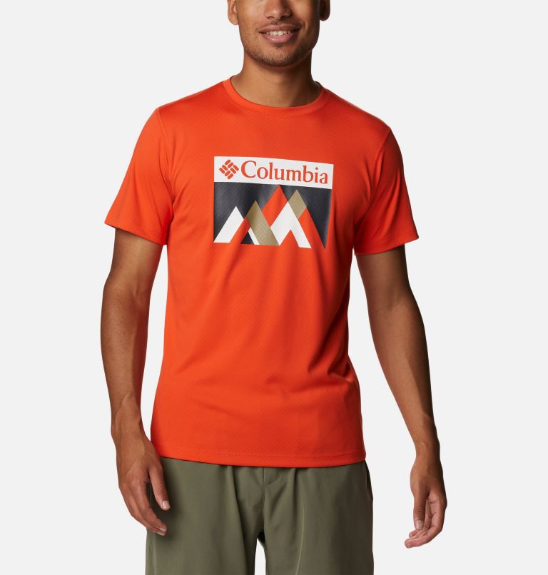 Zero Rules technisches T-Shirt für Männer, Color: Red Quartz, Peak Fun Graphic, image 1