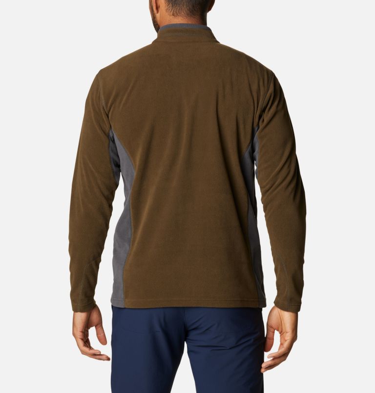 Thumbnail: Men’s Klamath Range II Half Zip Fleece Pullover, Color: Olive Green, Shark, image 2
