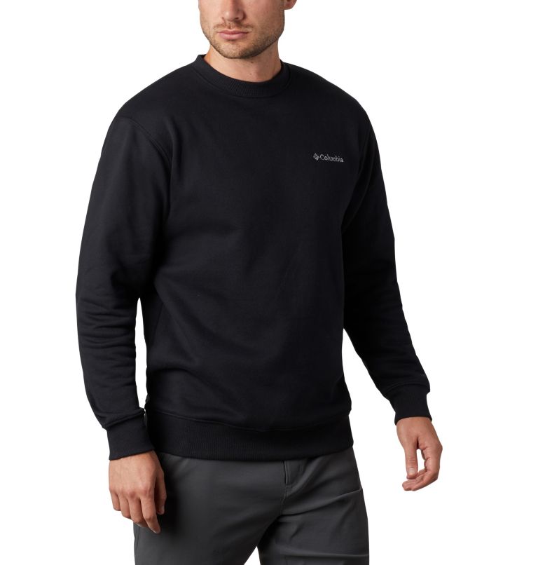 Men's Hart Mountain II Crew Sweatshirt, Color: Black, image 5