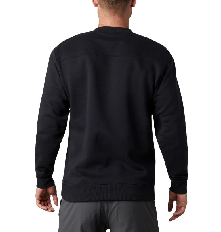 Men's Hart Mountain II Crew Sweatshirt, Color: Black, image 2