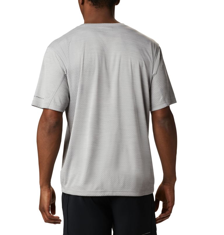 Thumbnail: Men’s Zero Rules Short Sleeve Shirt - Big , Color: Columbia Grey Heather, image 2