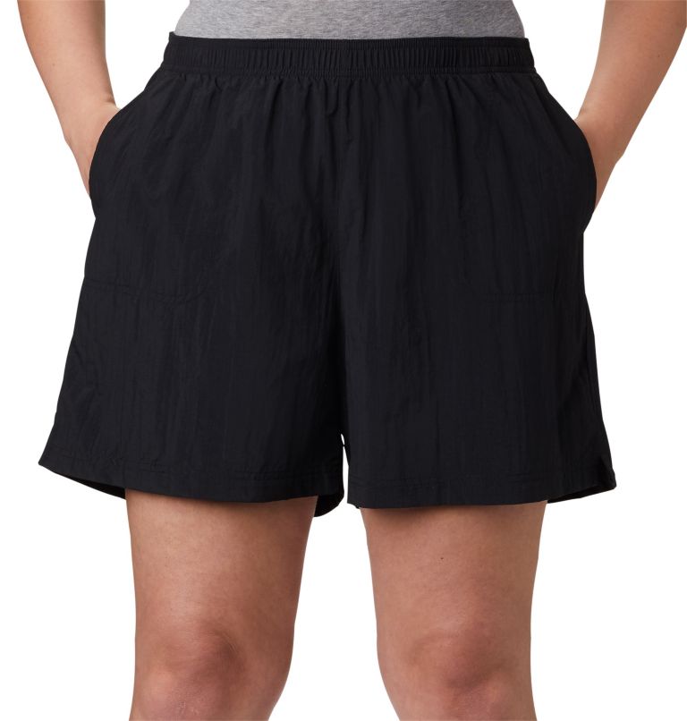 Thumbnail: Women's Sandy River Shorts - Plus Size, Color: Black, image 4