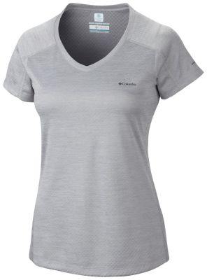 Women’s Zero Rules Cooling V Neck Short Sleeve Shirt | Columbia.com