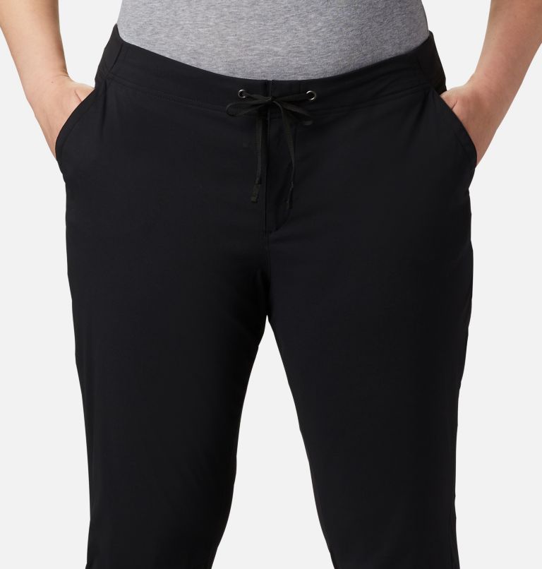Thumbnail: Pantalon semi-évasé Anytime Outdoor Femme - Grandes tailles, Color: Black, image 3