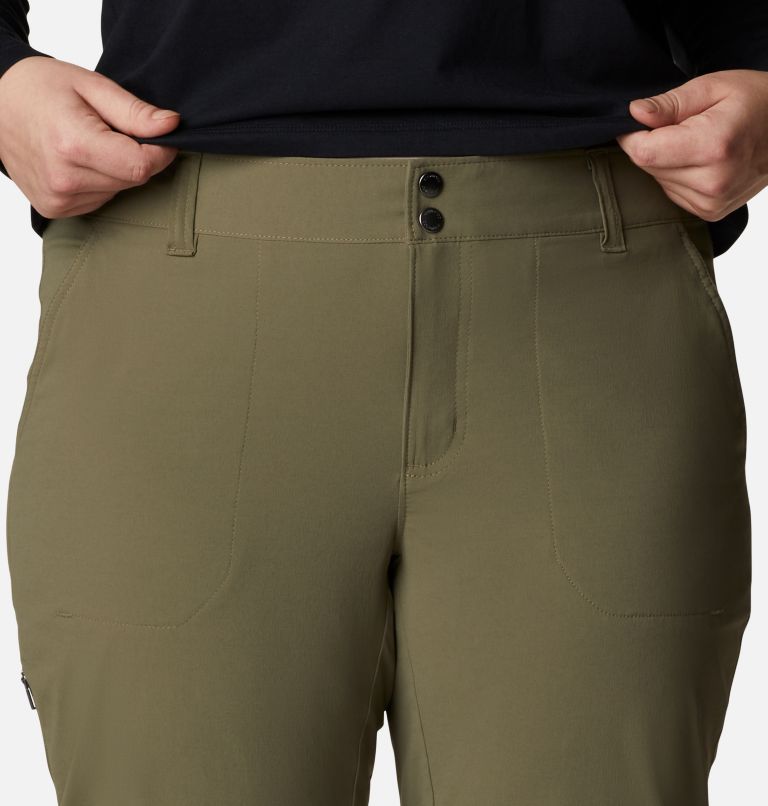 Women's Saturday Trail II Knee Pants - Plus Size, Color: Stone Green, image 4