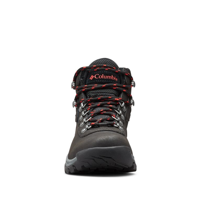 Women's Newton Ridge Plus Waterproof Hiking Boot, Color: Black, Poppy Red, image 7