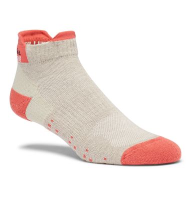 Chaussettes l&eacute;g&egrave;res de Trail Running Unisexe - 1 paire C635 RUN NO SHOW TAB HEELS LIGHT WEIGHT | 263 | S, Khaki, front