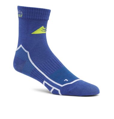 Unisex Light Weight Mid Trail Running Sock - 1 pair C822 RUN QUARTER LIGHT WEIGHT | 457 | M, Lagoon, front