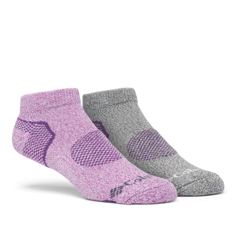 Unisex Balance Point Low Cut Hiking Sock Medium Weight - 2 pack, Color: Fuchsia, image 1
