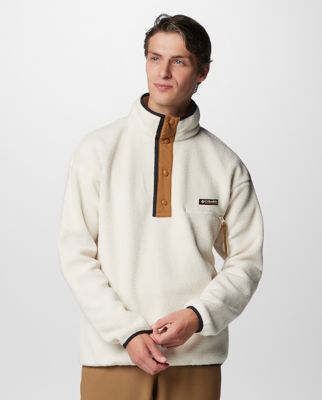 A man wearing a fleece jacket