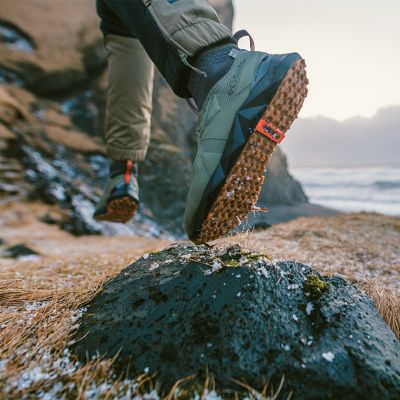 A pair of hiking shoes