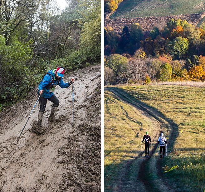 2 trail runners running