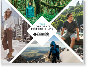 Cover of the 2018 Columbia Corporate Responsibility Report.
