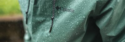 Close up of a man's Columbia Sportswear jacket.