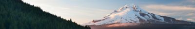 View of Mt. Hood across a lake.