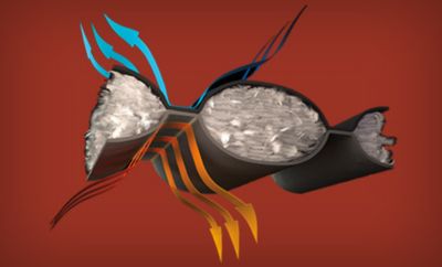 A diagram of how Heat Seal technology functions. 