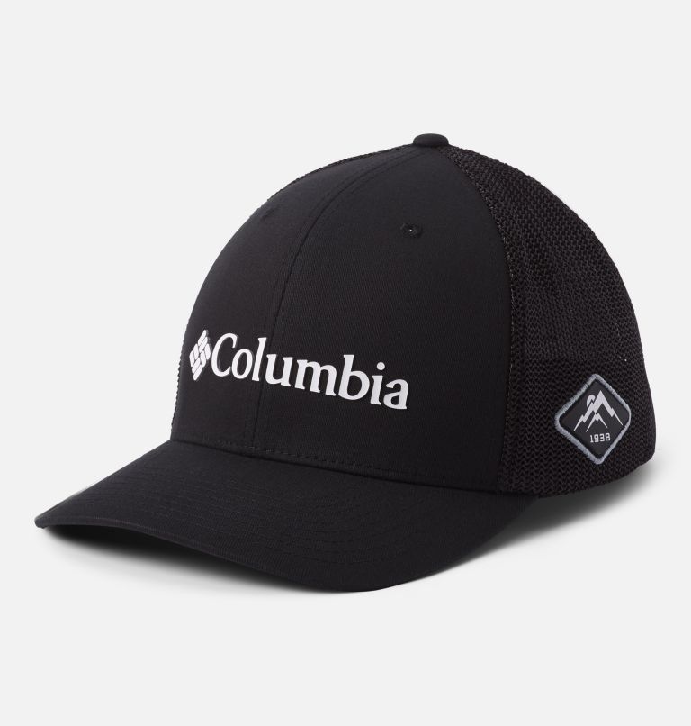 Thumbnail: Columbia Mesh Ball Cap, Color: Black, White, image 1