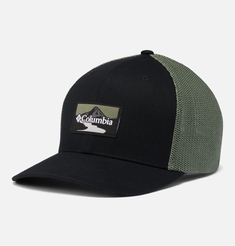 Columbia Mesh Ball Cap, Color: Black, Stone Green Peak2River
