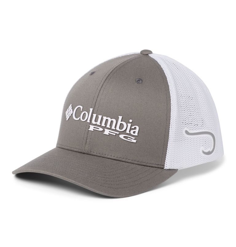 Columbia PFG Stateside USA Mesh Fitted Flexfit Ball Cap in Mtn Red L/XL 7-7 3/4 