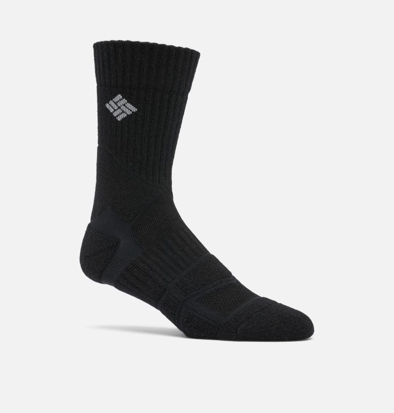 Hike Merino Medium Crew Sock, Color: Black/Grey, image 1
