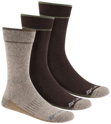 Men's Casual Cotton Crew Sock - 3pk, Color: Peatmoss Asst, image 2