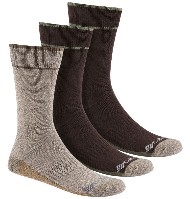 Men's Cotton Casual Crew Sock | 213 | O/S, Color: Peatmoss Asst, image 1